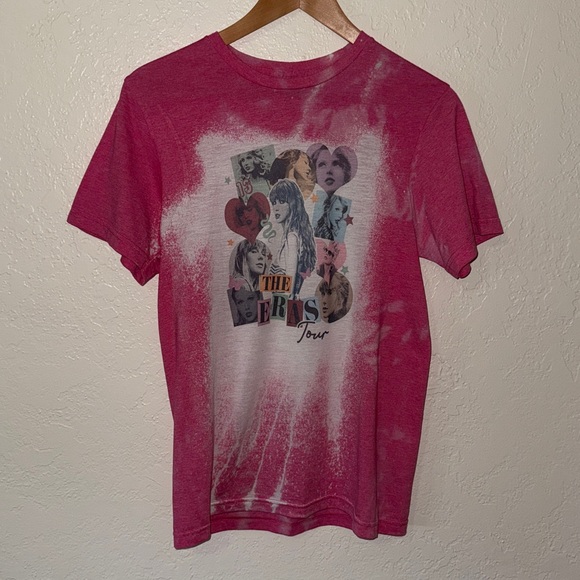 Taylor Swift Eras Tour Pink Graphic Tee - Short Sleeve - Picture 1 of 4